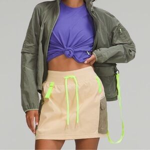 NWT Lululemon Multi-Pocket Cargo High Rise Hiking Skirt - Size 8